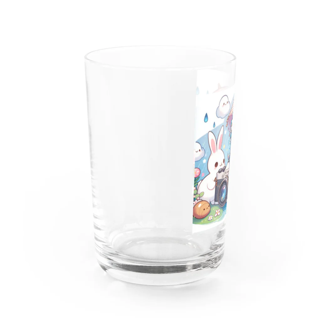 かるるんショップのカメラと傘とうさ耳少女とシリーズ　撮影 Water Glass :left