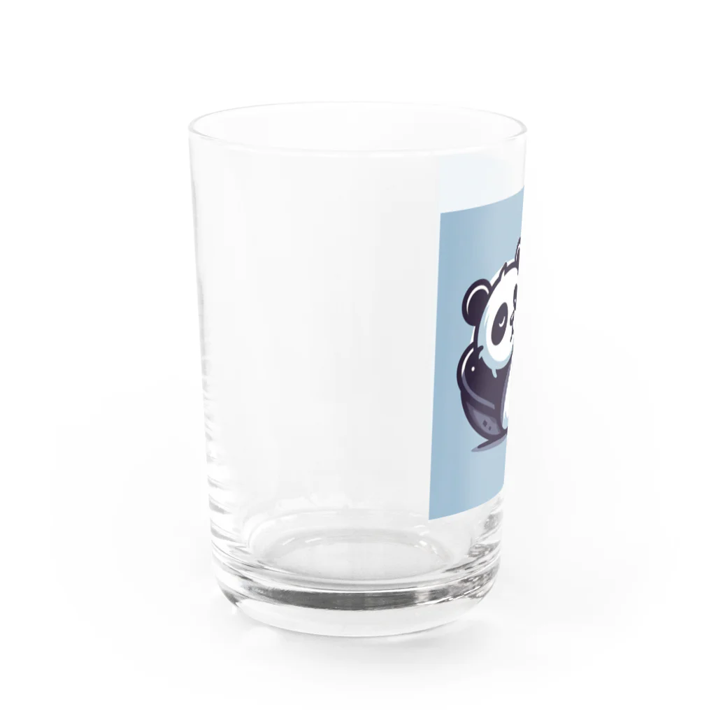 IMAOKA-RYOのふわふわのパンダ Water Glass :left