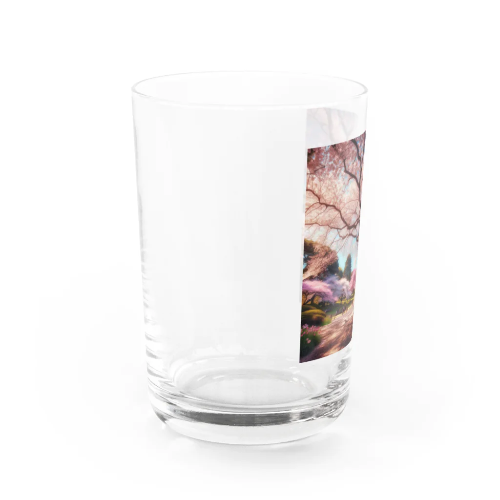 bobokeの桜 Water Glass :left