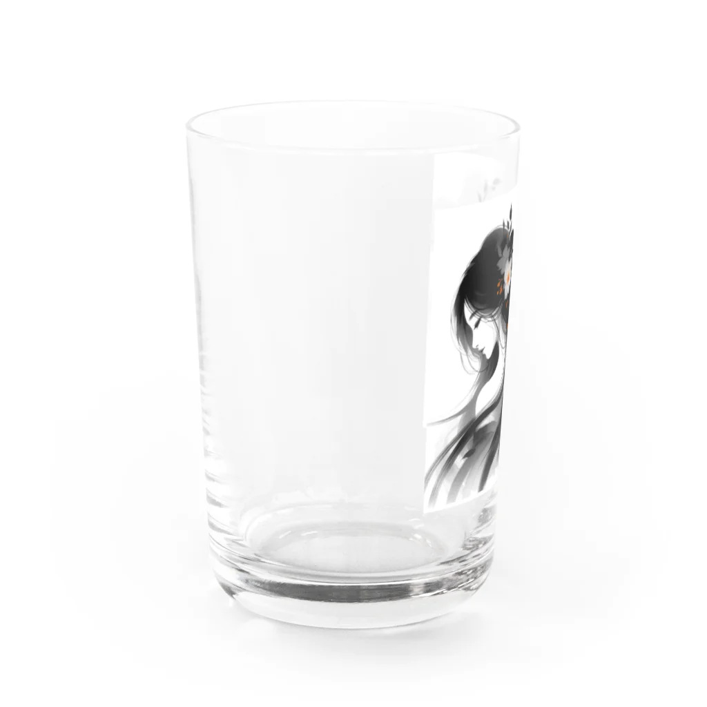 SUMIeの蜜柑色と女性 Water Glass :left