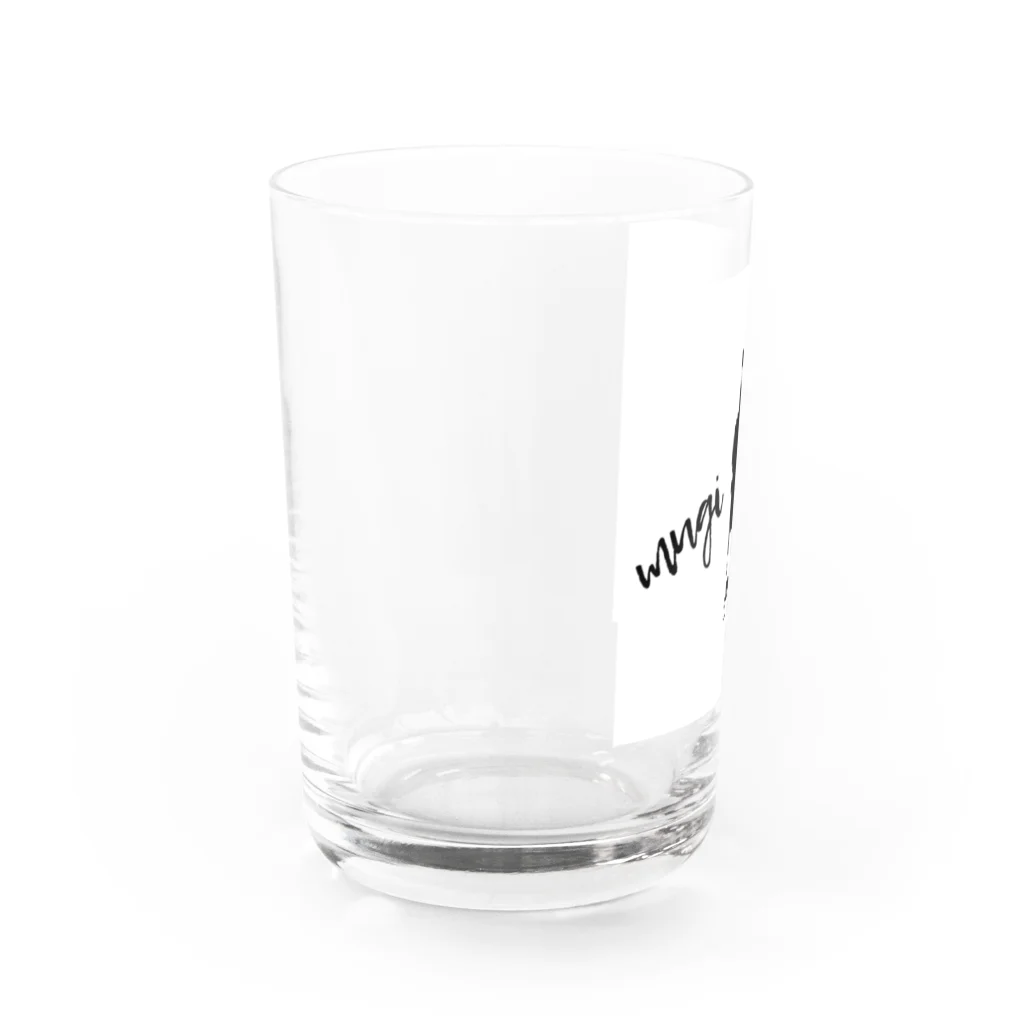 むぎライアンのモノクロパーカー Water Glass :left