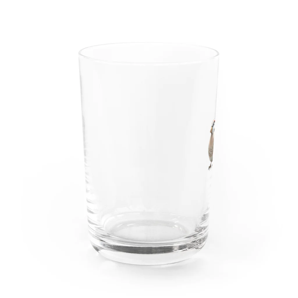 kikesdsのかっこいい雀 Water Glass :left