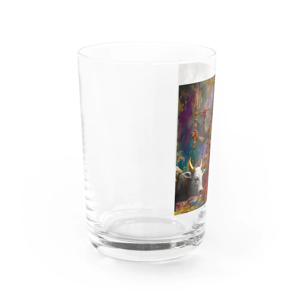 シーシャ美術館のシーシャを吸うシヴァ神 Water Glass :left