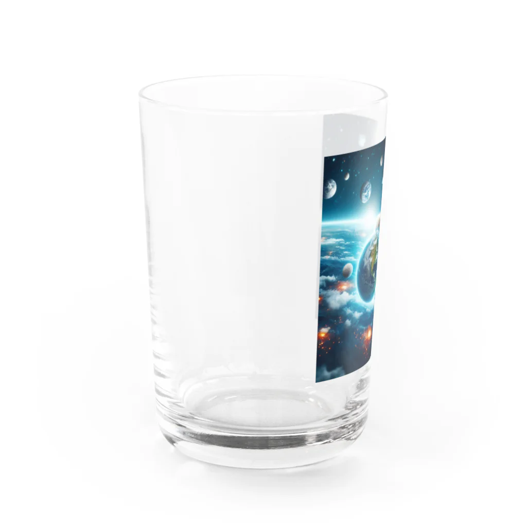 kochi-51の宇宙猫 Water Glass :left