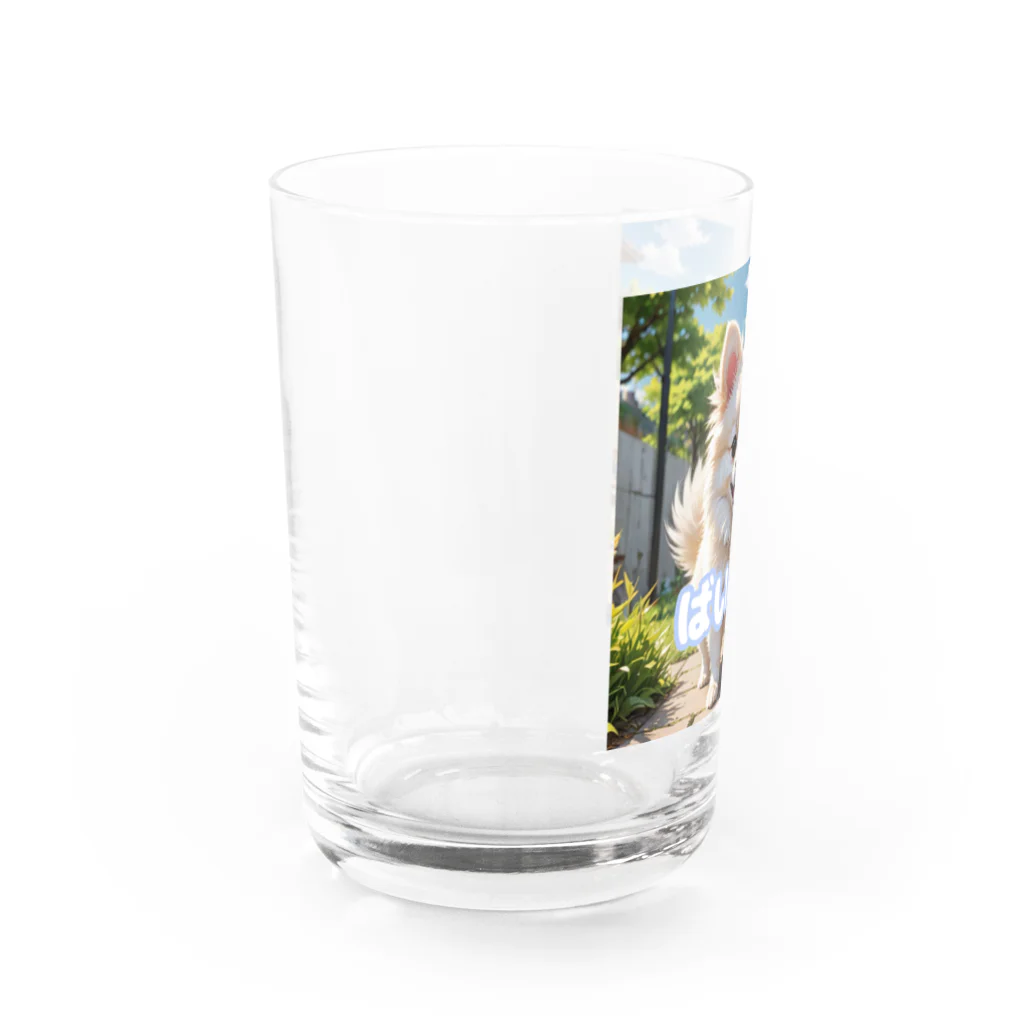 tagamiya7の可愛く別れを告げるポメチワ Water Glass :left