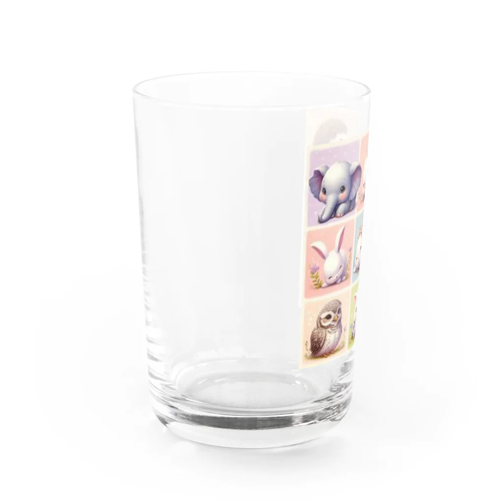 morito-suzuriのもりのなかまたち Water Glass :left