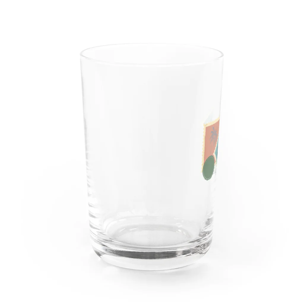  SATOHIROショップのレトロウェーブハーモニー Water Glass :left