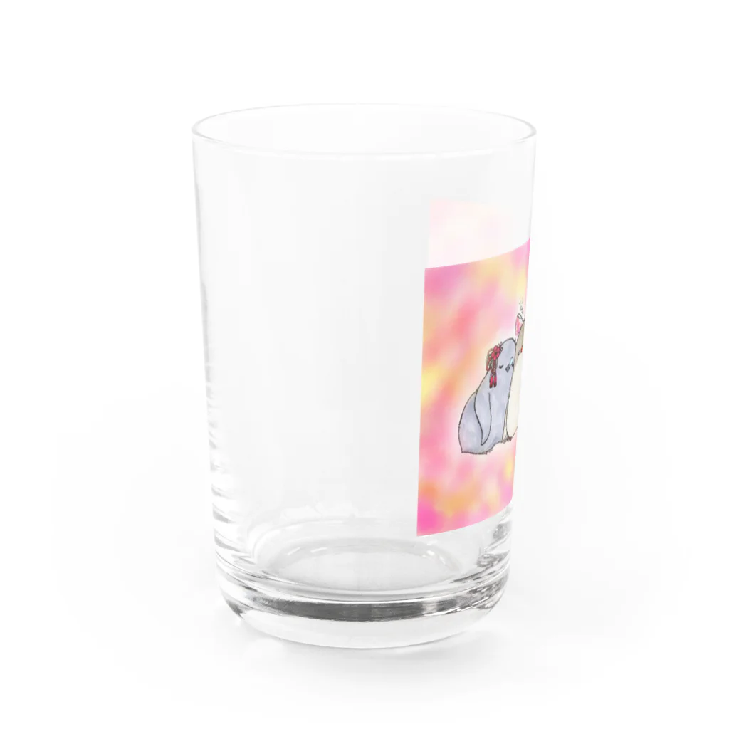 ヤママユ(ヤママユ・ペンギイナ)のたのしいヒナまつり Water Glass :left