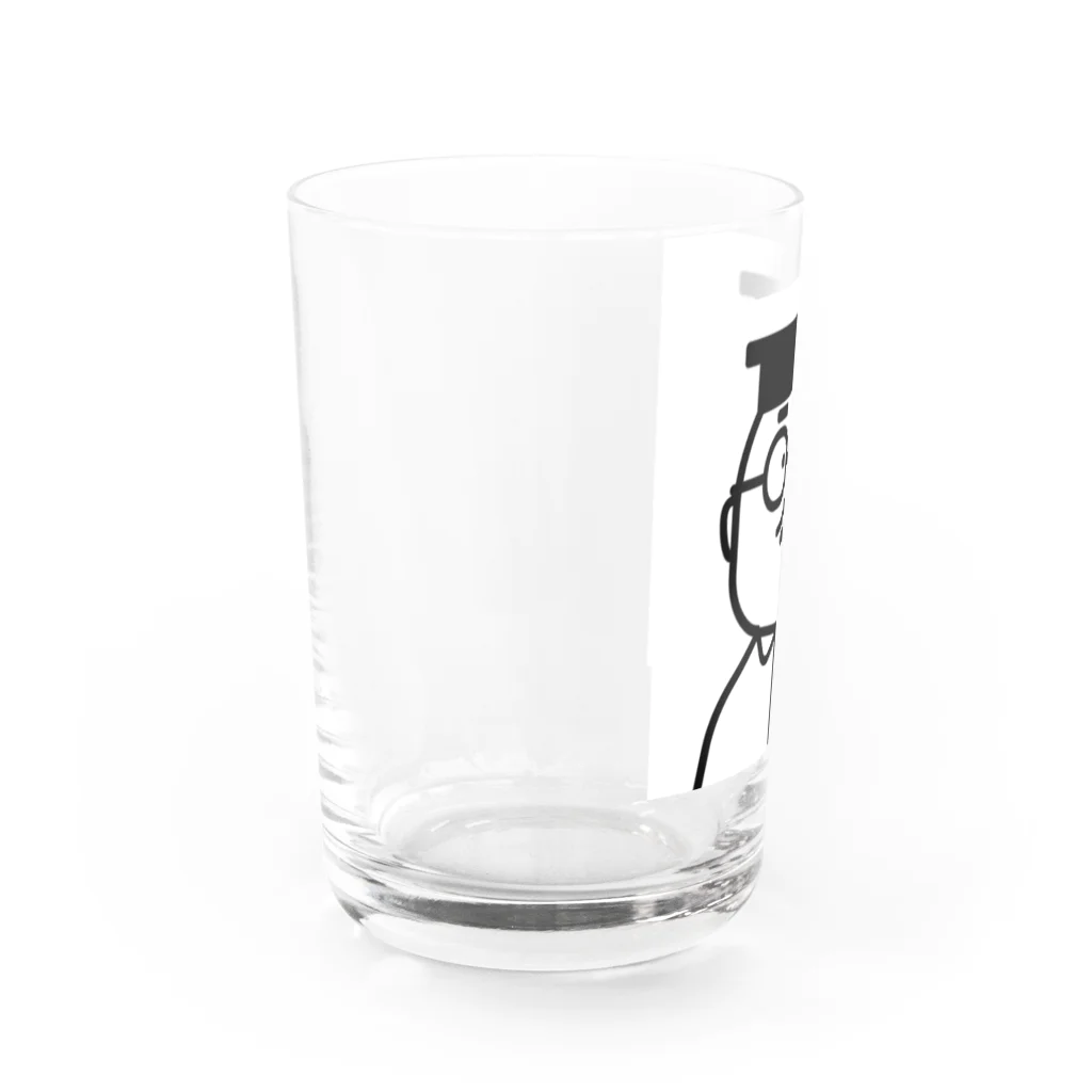 コトアート: 「私はわたし、人は人」のぼく教授 Water Glass :left