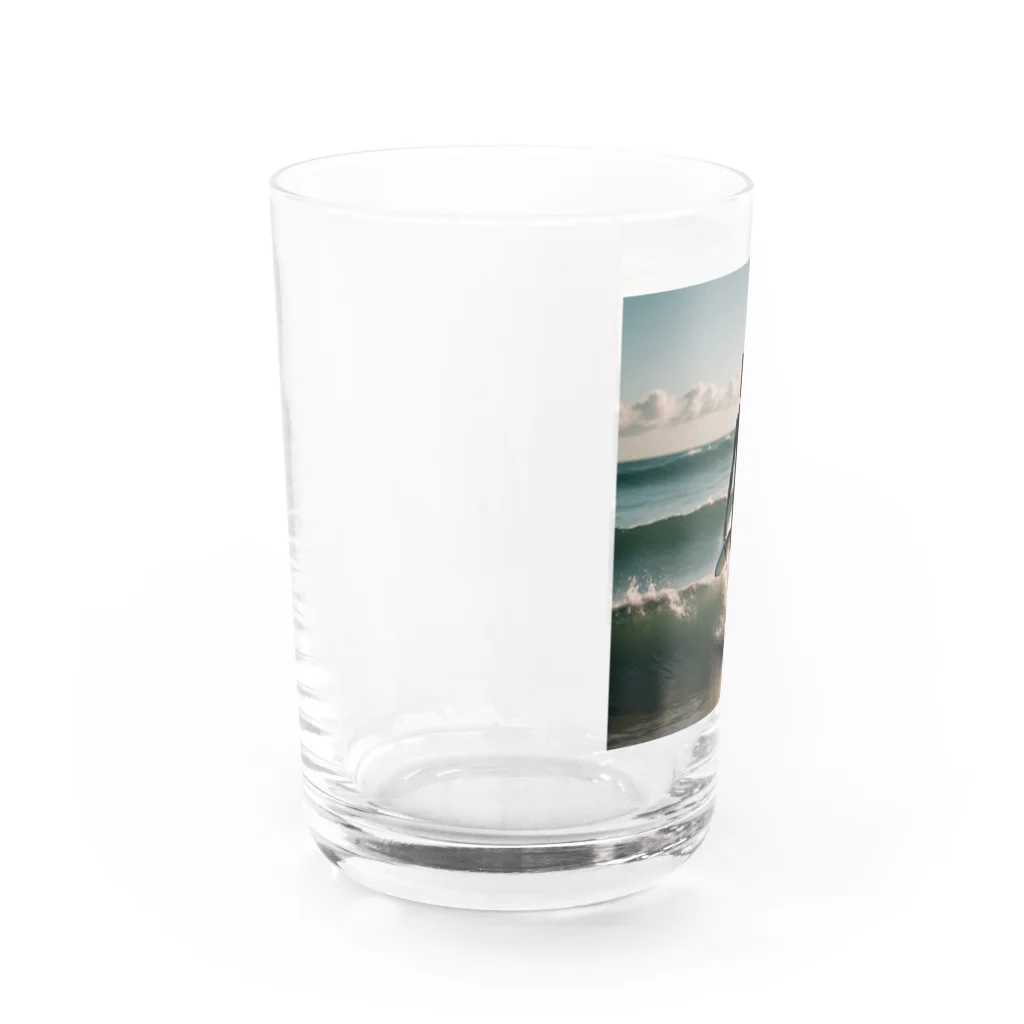 sofhia_shop_2190の美女とサーフィン Water Glass :left