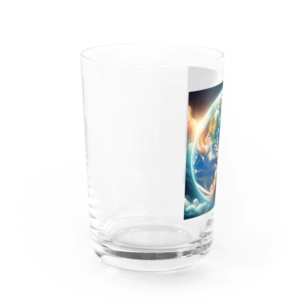 podotataのマグニフィセント地球 Water Glass :left