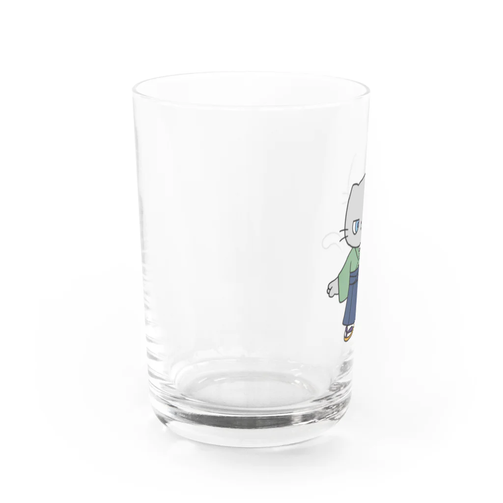 ふうこジャスミンのつり目ねこサムライ Water Glass :left