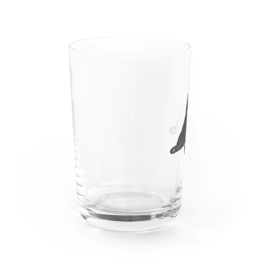 くろついchのミニくろちゃん Water Glass :left