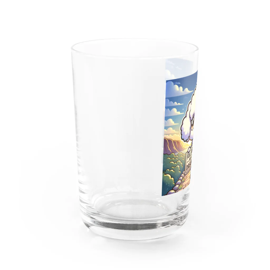 keikei5の華やかで愛らしいトイプードル Water Glass :left