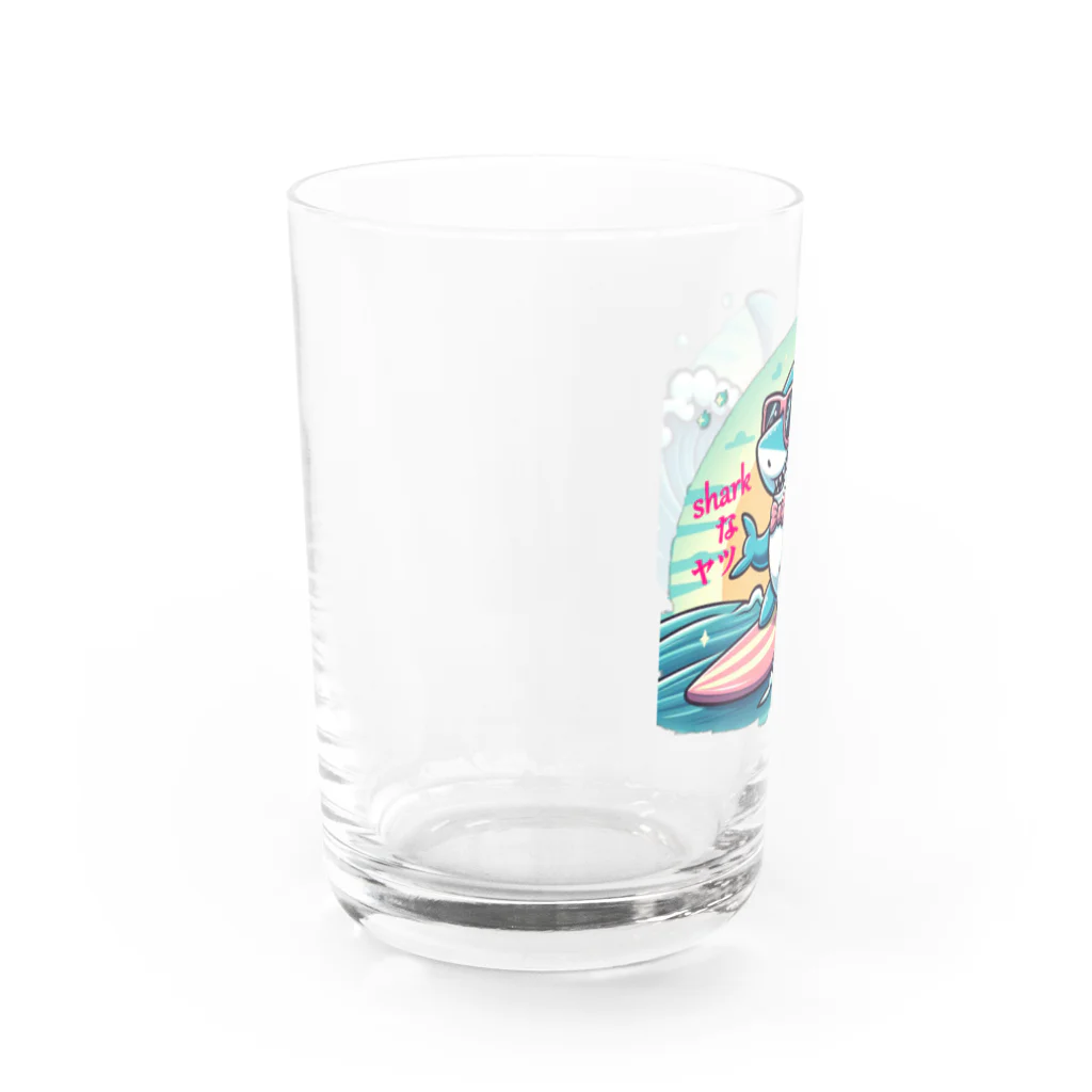 風来のSharkなヤツ Water Glass :left