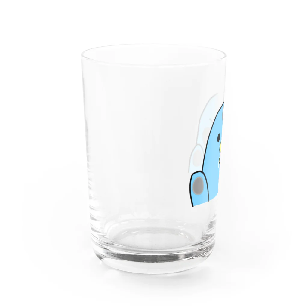 呑んだくれペンギンズのそんな顔されたら飲みにくいグラス Water Glass :left