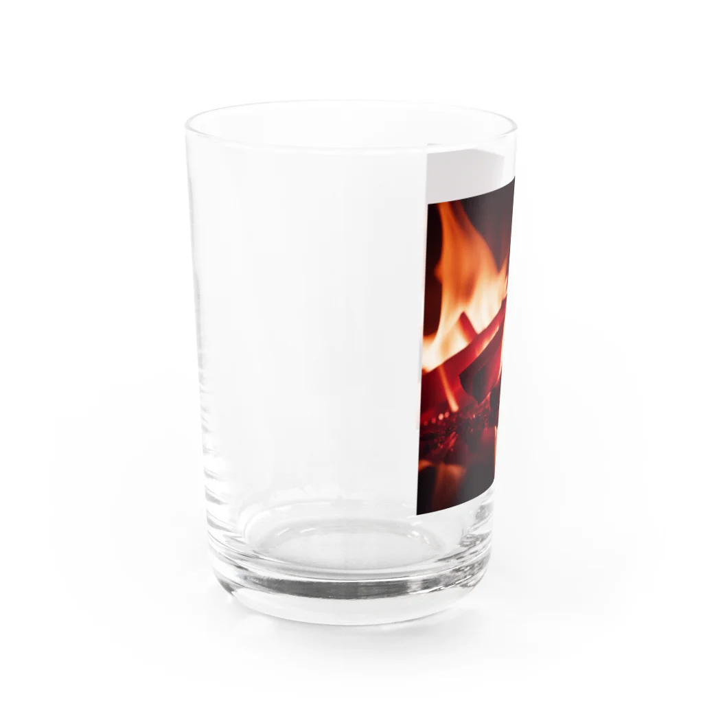 kyuamomoichiのレッドファイヤー Water Glass :left