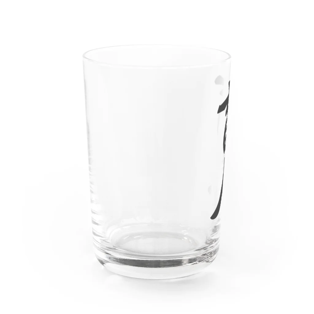 着る文字屋の盲人 Water Glass :left