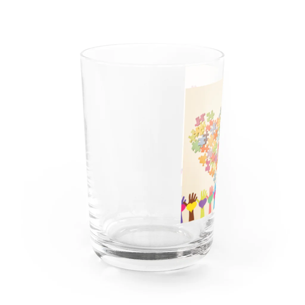 Happiness Home Marketのハートフルフル Water Glass :left