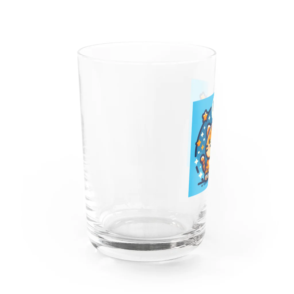 チャト猫の幸せになりたいチャト猫グッズ Water Glass :left