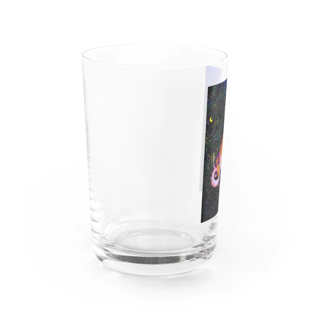 おくらげのたこ Water Glass :left