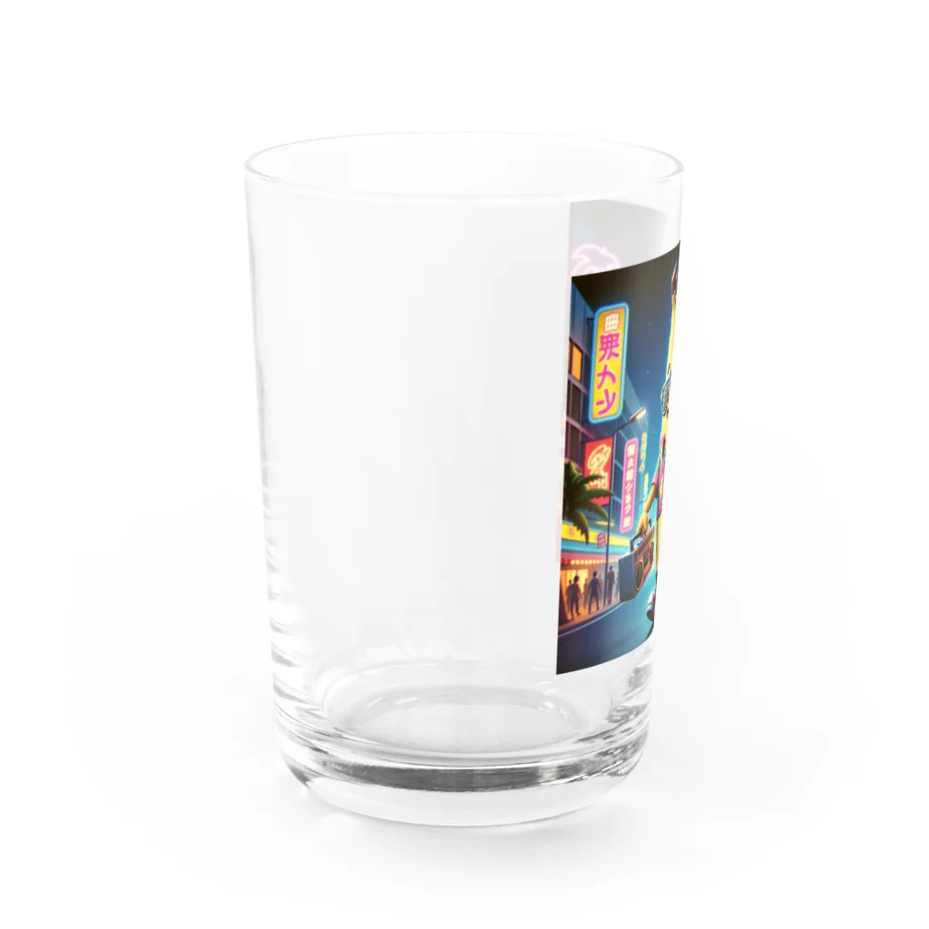 POLYPCのバナナくんのNight City Water Glass :left