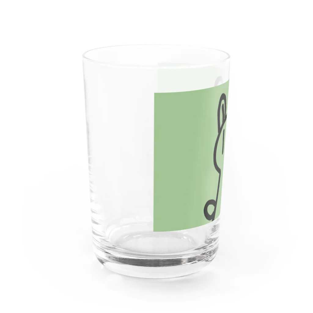 納豆ごはんのウサココスプレをするコンセント君（緑） Water Glass :left