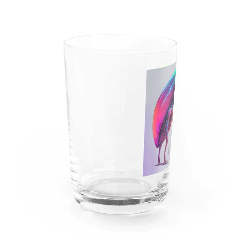 mochi-mameの宇宙人のペット Water Glass :left