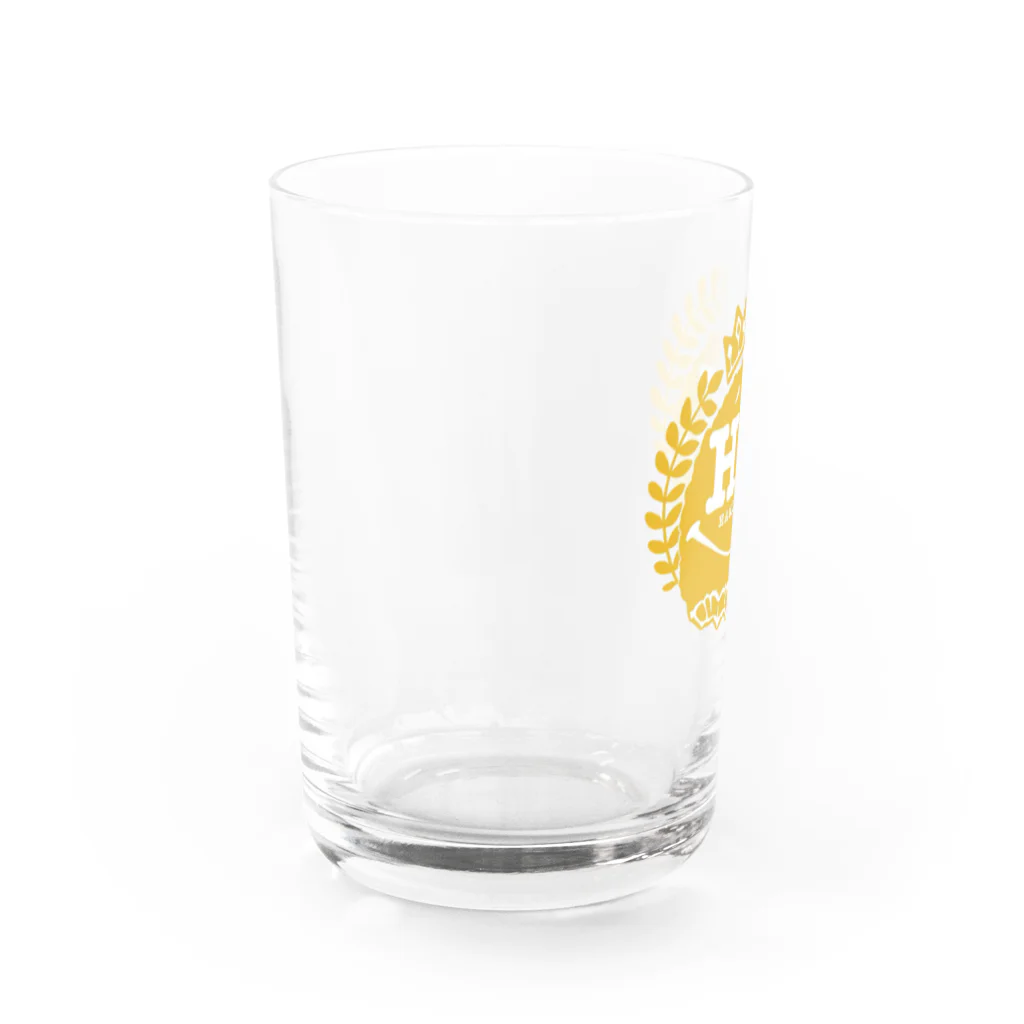 ハムカツのハムカツロゴ Water Glass :left