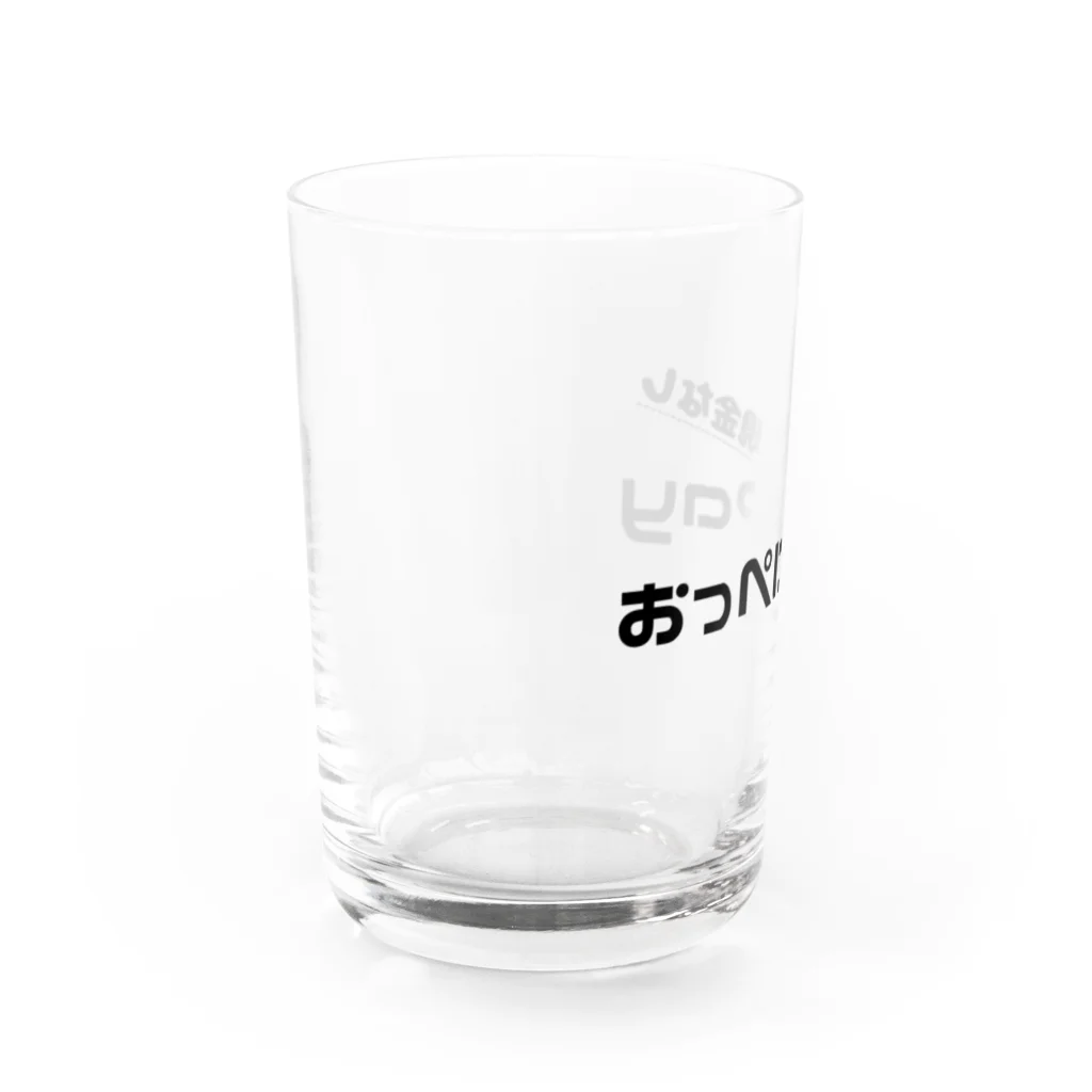 japan-daisukiの【おっぺけPay】 Water Glass :left