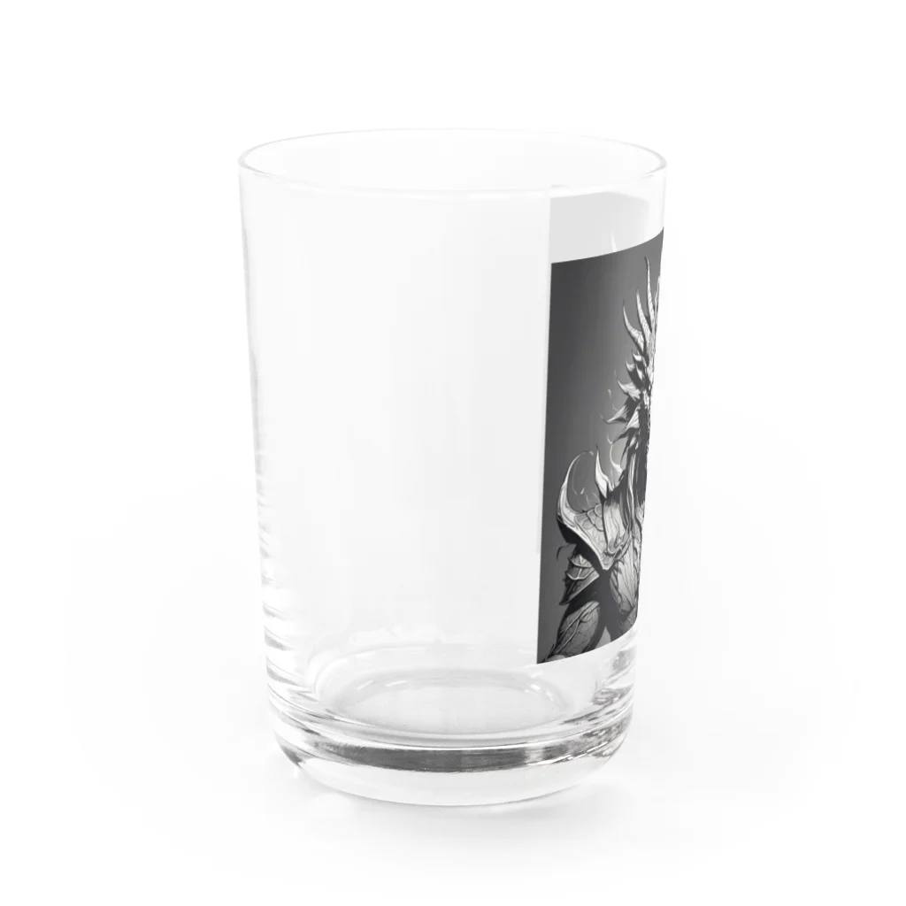 cotaro_worksのドラゴン 鉛筆画03 Water Glass :left