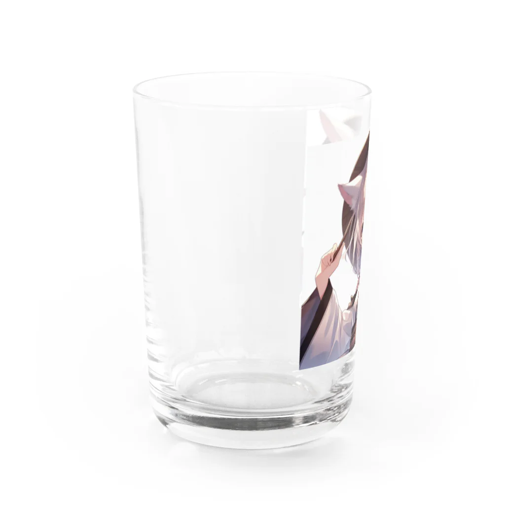 yos-1292583のねこニコばん Water Glass :left