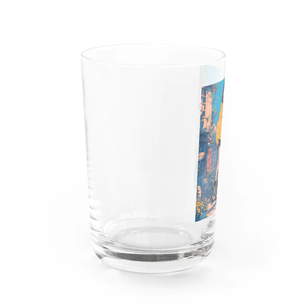 Kazuya Satoの昭和テイストカラフルPOPガーリー Water Glass :left