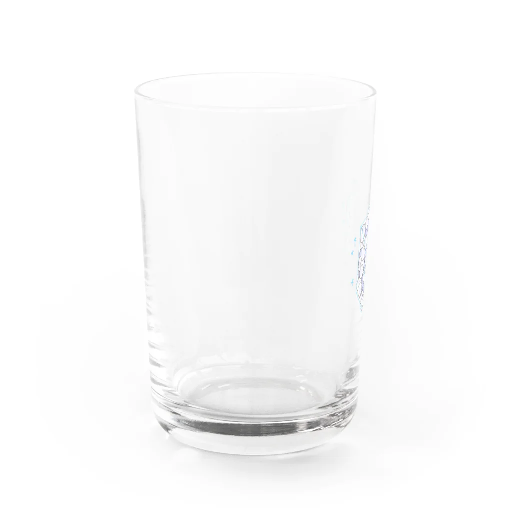 ぷえ店のシロハム・アイスブロック Water Glass :left