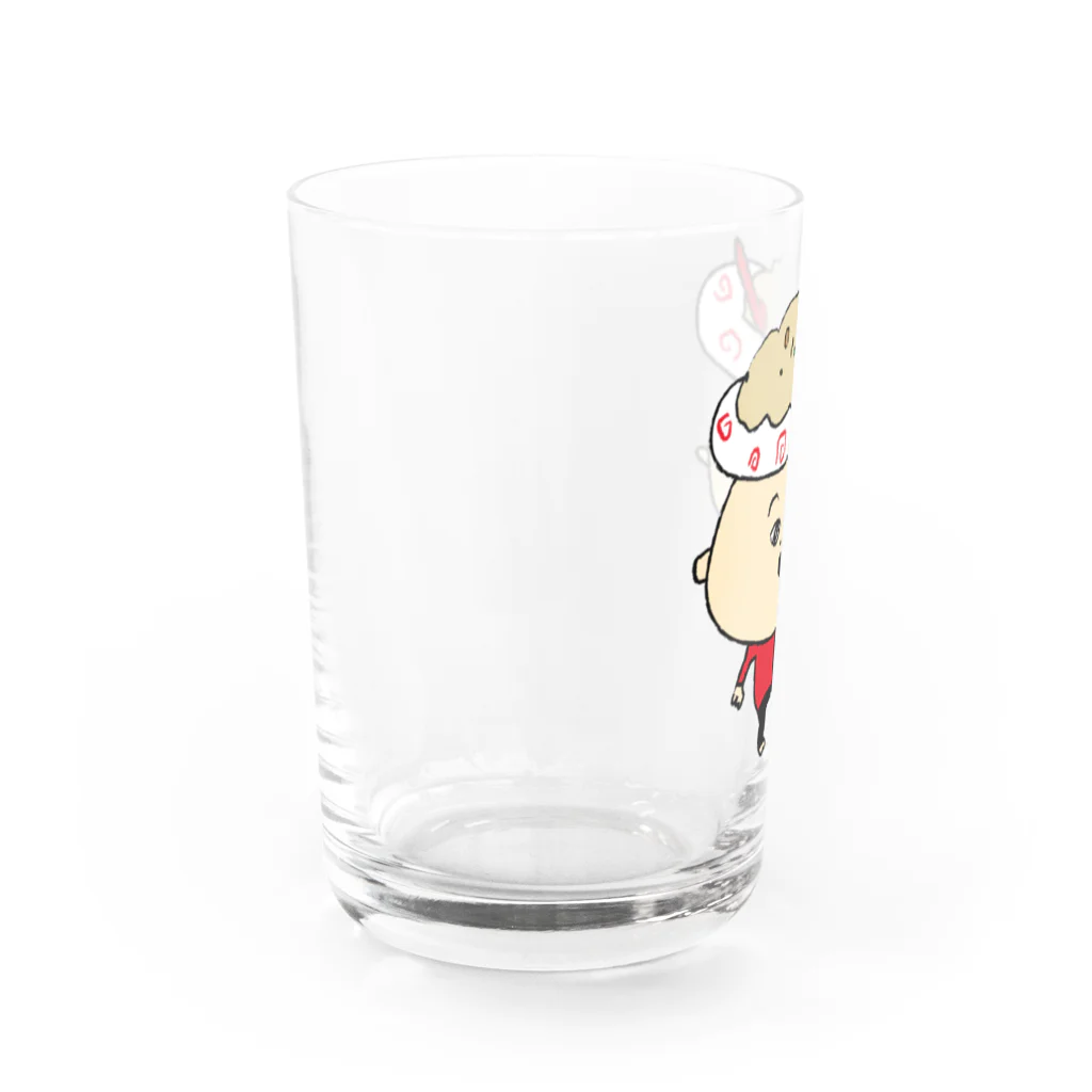 ふとまに雑貨店のちゃぁはんくん Water Glass :left