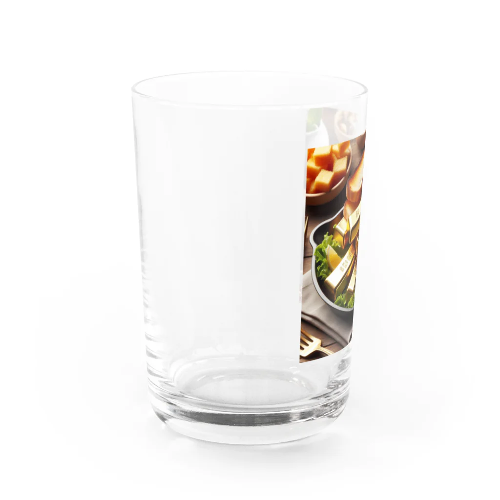 七太郎印のあさごはん Water Glass :left