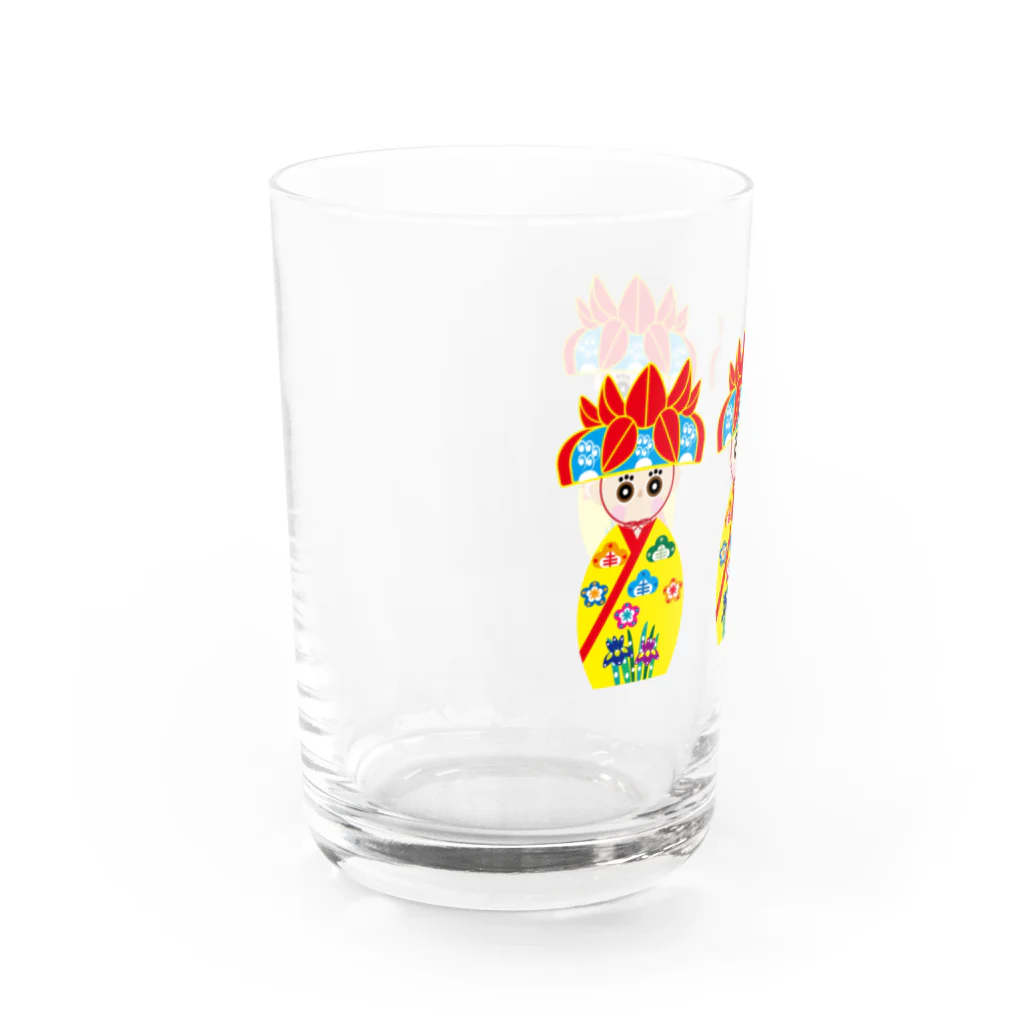 お祝かき_希望世(kimiyo)のみやらびちゃん Water Glass :left