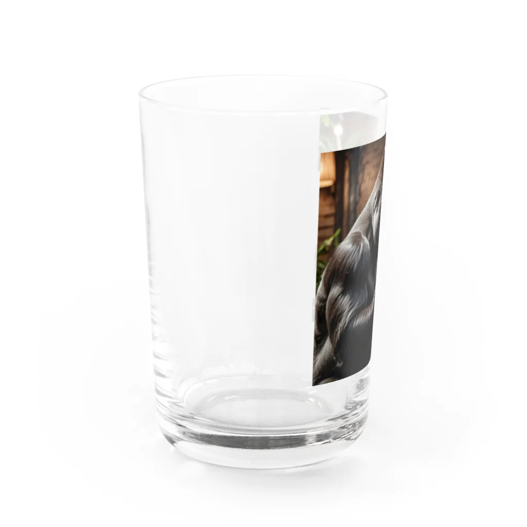 fumi_sportsの絵画人、ゴリラ Water Glass :left