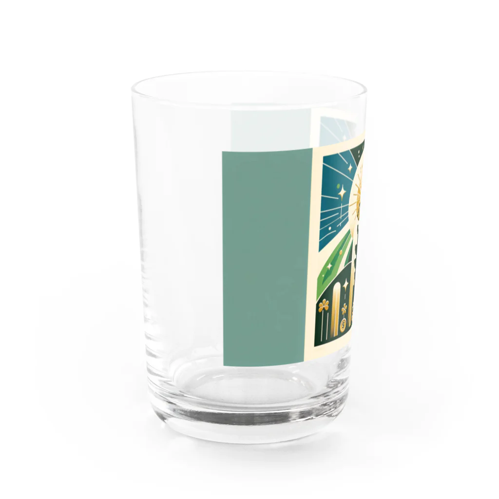 nkcamelliaの幸運と繁栄 Water Glass :left