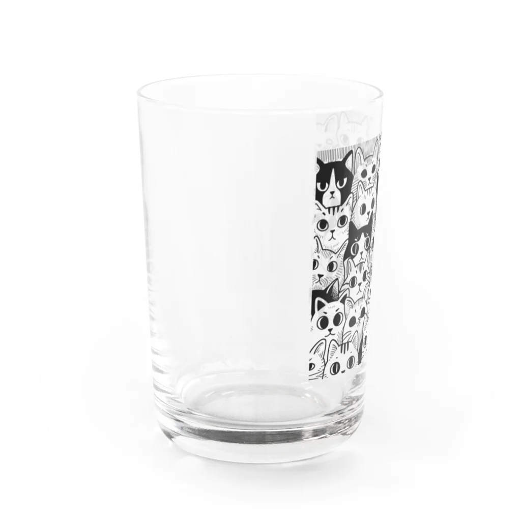 よろずや 重月の猫の小宇宙（ねこのこうちゅう） Water Glass :left