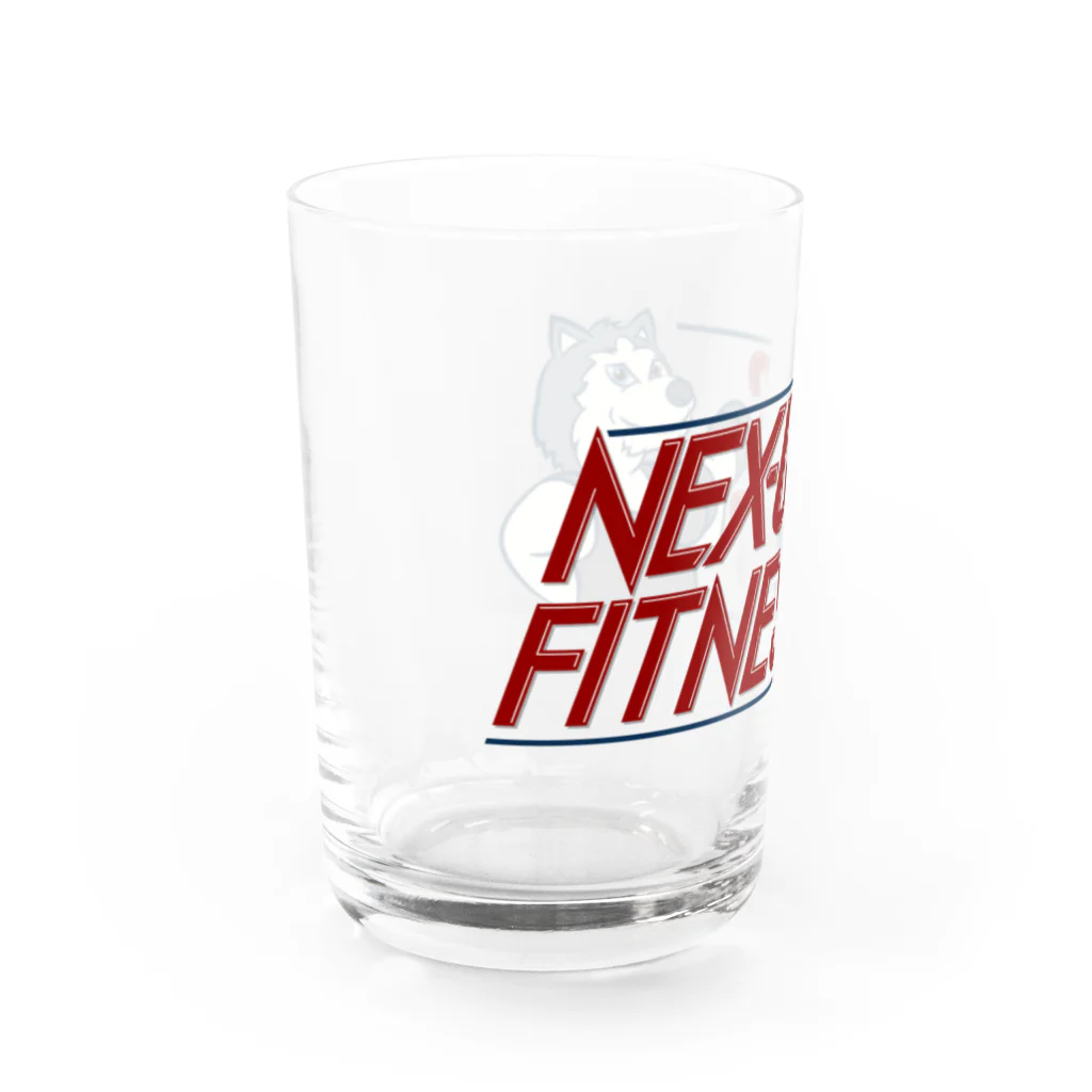 nex-usfitness武蔵浦和のネクサスフィットネス武蔵浦和のロゴグッズ Water Glass :left