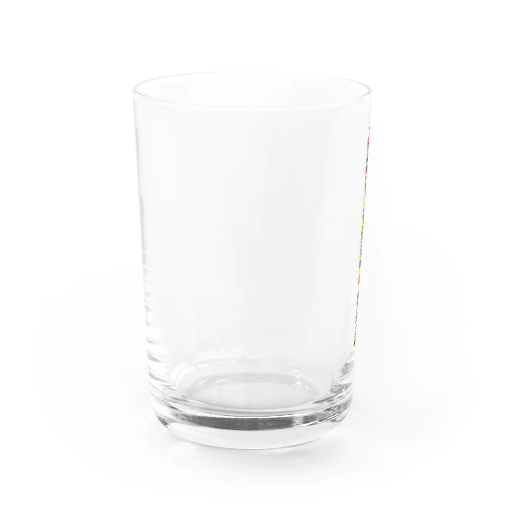 kimchinのカラフルな船の信号旗です! Water Glass :left