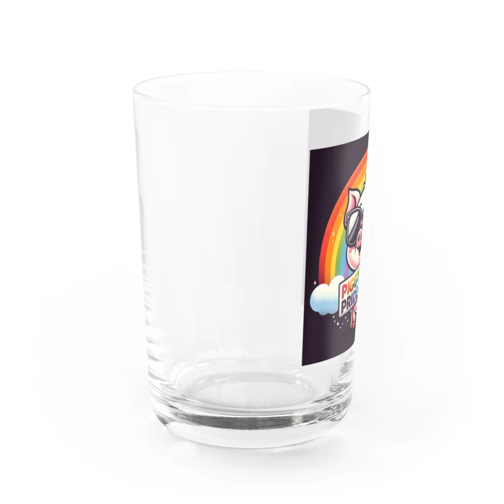 Peruperuの可愛い子豚 Water Glass :left