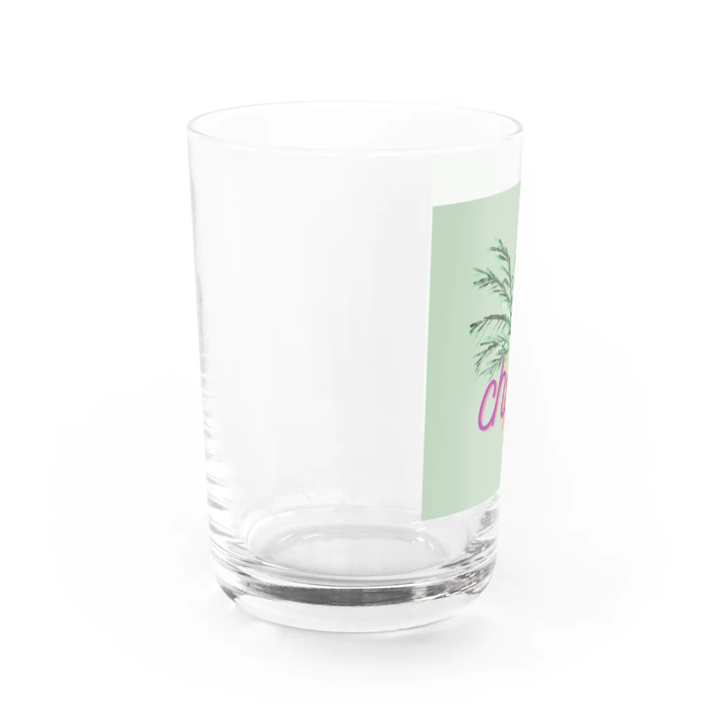 snoopy052408の夏　シンプル　イラスト Water Glass :left