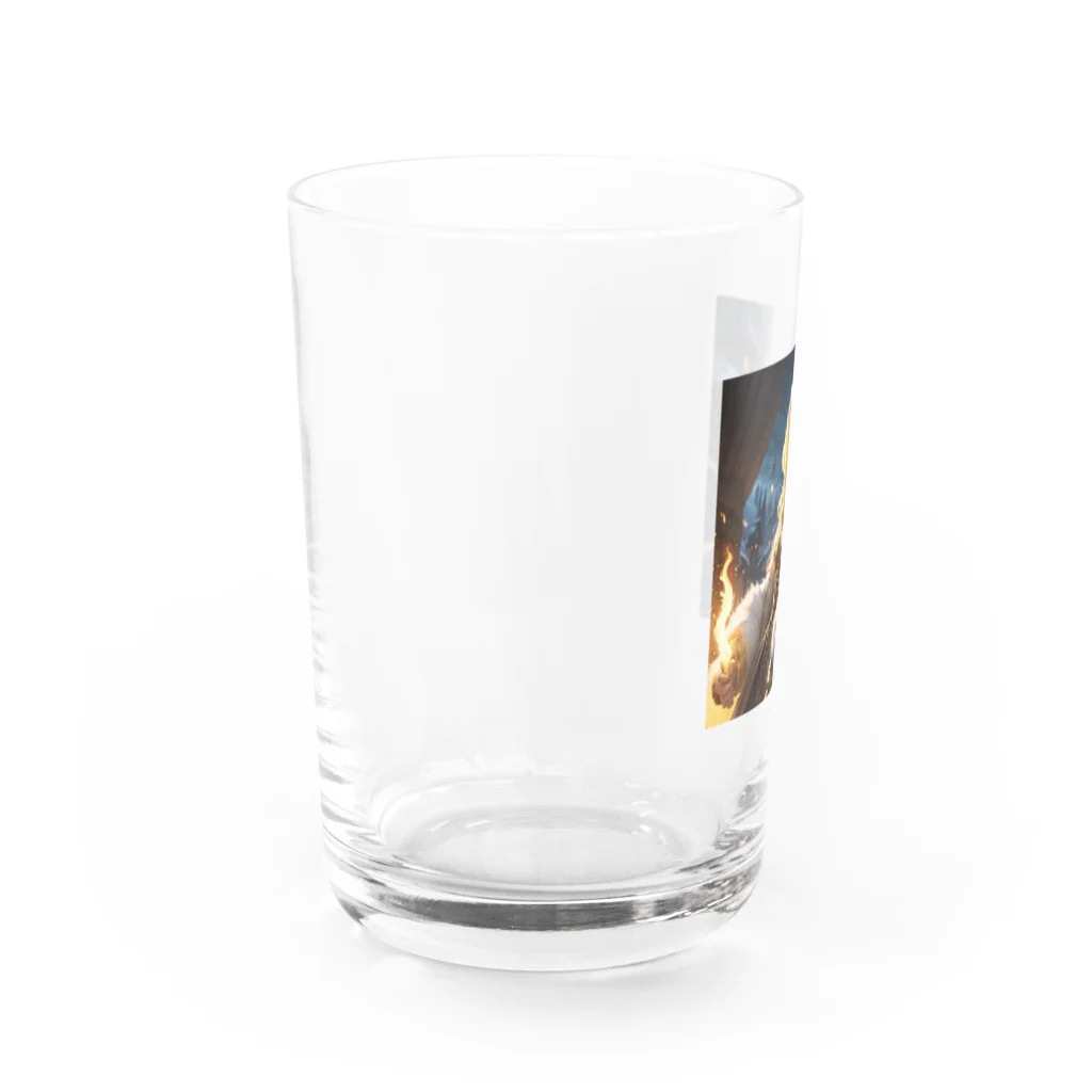 Sawadadaの金色もふもふ Water Glass :left