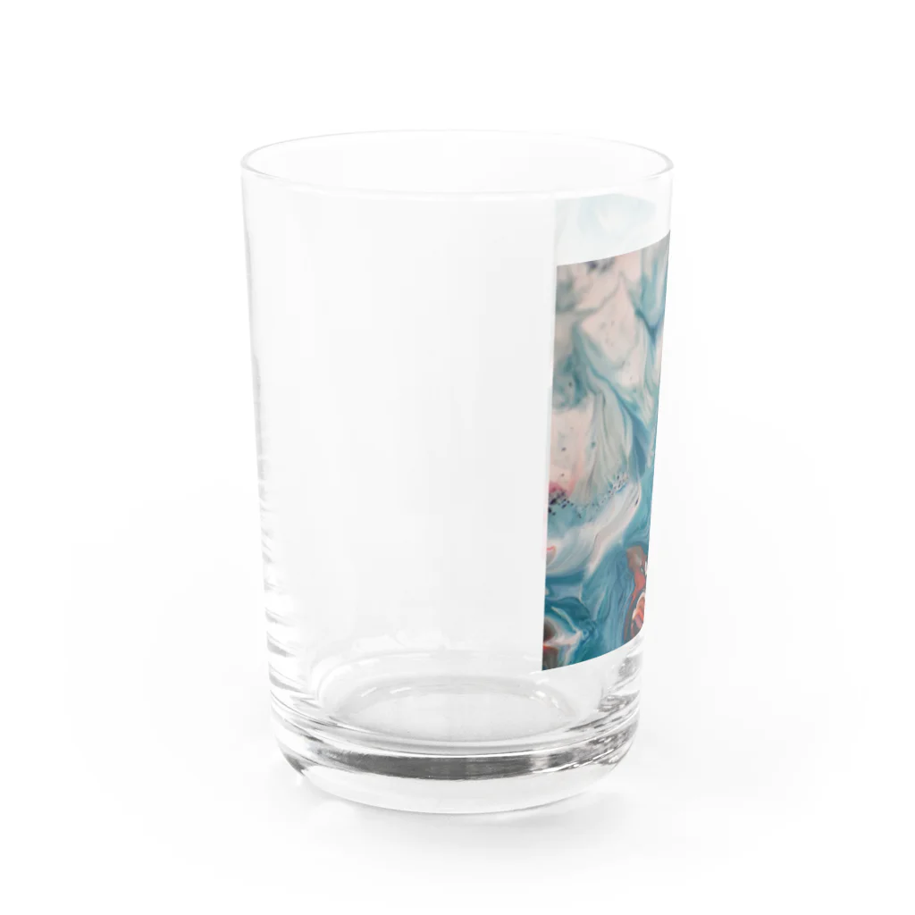 R-mayの鮮やかなマーブル Water Glass :left