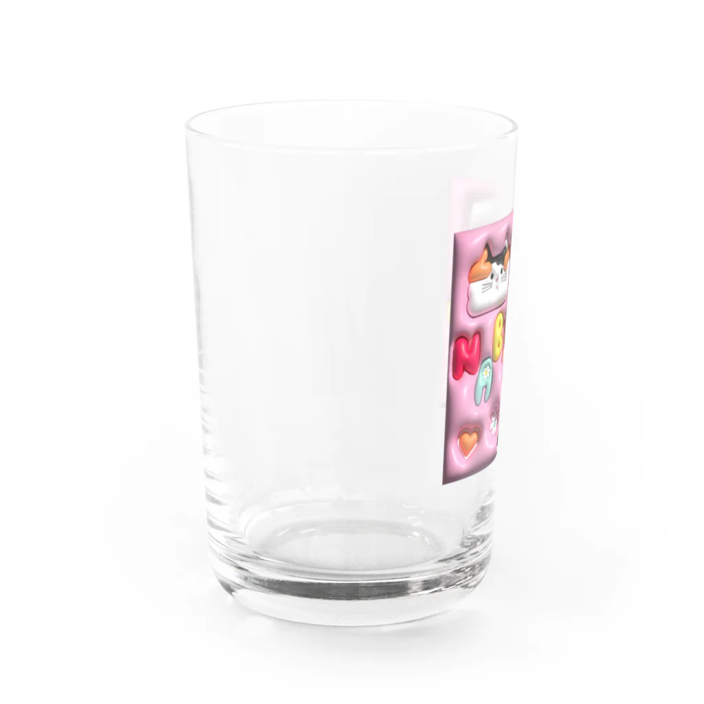 そぼろのプリント屋さんのナビコロリ Water Glass :left