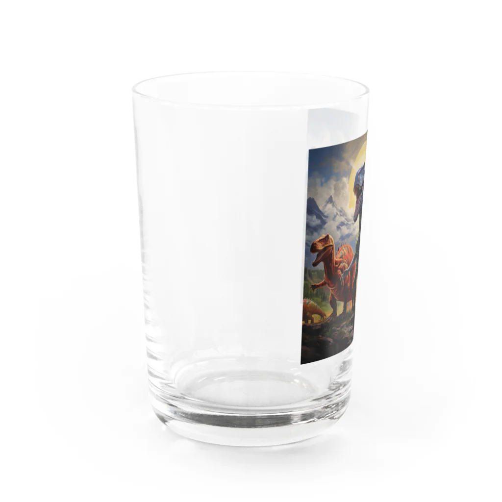 AQUAMETAVERSEの恐竜　なでしこ1478 Water Glass :left