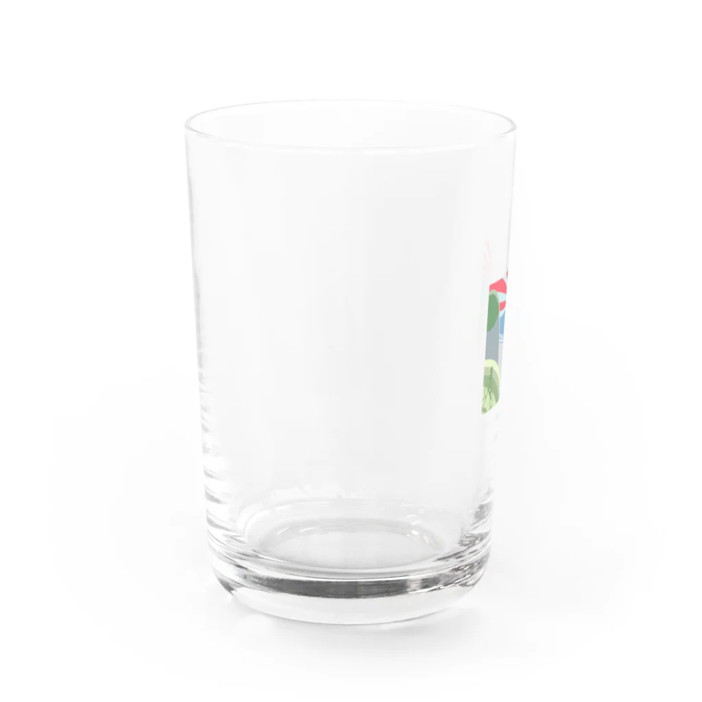 eugorameniwaの浜辺の朝日 Water Glass :left