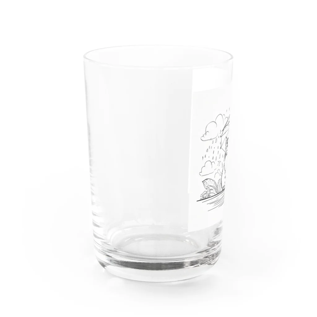らうんじのカサネコ Water Glass :left